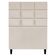 Cabeceira Decorativa Florem Para Cama De Solteiro 90 Cm Suede Bege, Suede