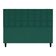Cabeceira Decorativa Florem Para Cama De Queen 160 Cm Verde, Suede