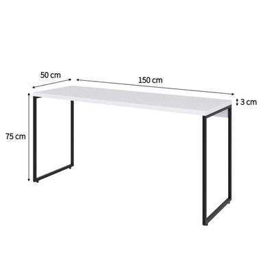 Mesa de Escritório Studio Branca 150 cm