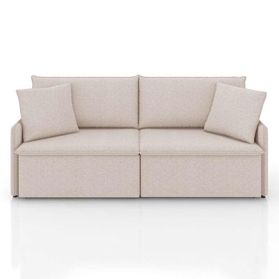 Sofá 2 Lugares Retrátil e Reclinável Stilo Linho Cru 174 cm
