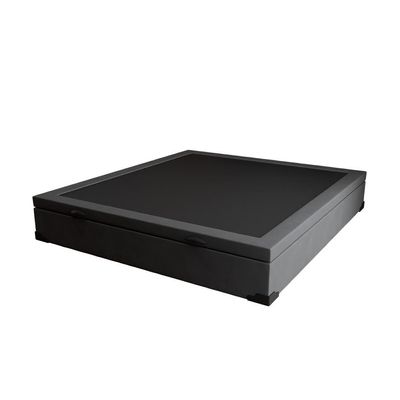 Base para Cama Box Casal Martin Premium com Baú Suede (47x138x188) Grafite
