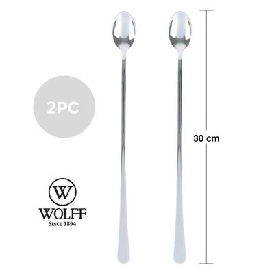 Conjunto 2 Colheres Aço Inox Bailarina 30 Cm Wolff
