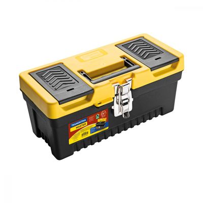 Caixa Plastica para Ferramentas 13" Tramontina com Bandeja Removivel e Trava Metalica