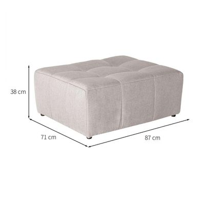 Puff Modular Soho Linho Cru