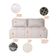 Sofá 2 Lugares Modular Soho Linho Cru