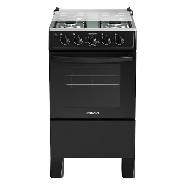 Fogão Itatiaia 4 Bocas Star Clean New Preto Fogão Itatiaia 4 Bocas Star Clean New Preto