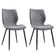 Conjunto com 2 Cadeiras Palmer Cinza