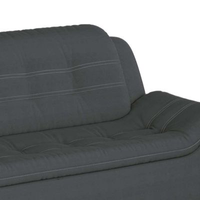 Sofá 3 Lugares New Passion Suede Cinza