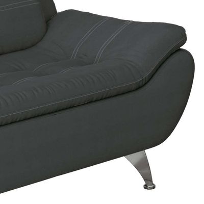 Sofá 2 Lugares New Passion Suede Cinza