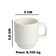 Kit 4 Xicaras Cha Branca S-pires Empilhavel 200ml Porcelart