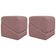 Kit 2 Puff Decorativo Para Sala Sense Persa Azaleia Bouclé