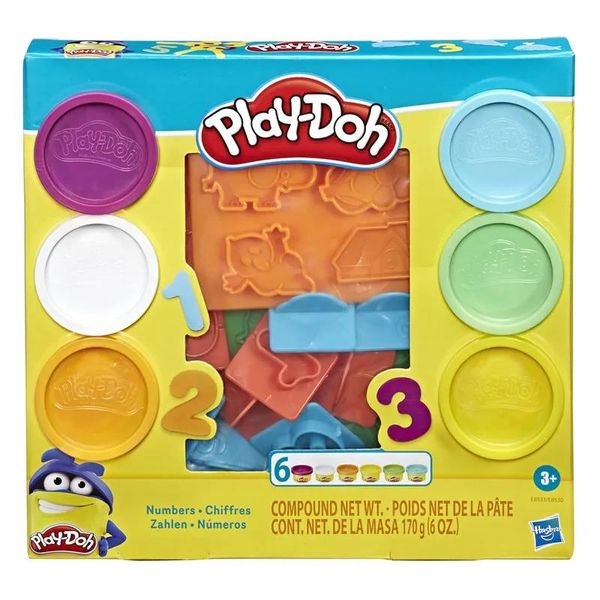 Conjunto de Massinhas Play-Doh Moldes de Números Hasbro Play Doh