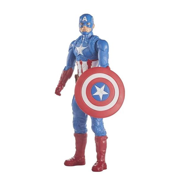 Figura Articulada - Titan Heroes - Disney - Marvel - Avengers - Capitão América - Hasbro E7877 Figura Articulada - Titan Heroes - Disney - Marvel - Avengers - Capitão América - Hasbro E7877