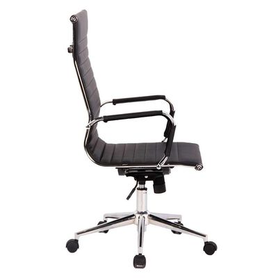 Cadeira de Escritório Presidente Giratória com Relax New Best Preta