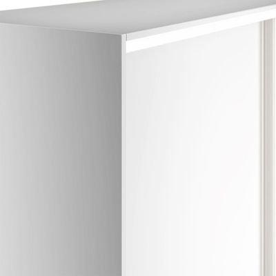 Guarda-Roupa Casal com 1 Espelho Belluno 2 PT 3 GV Branco