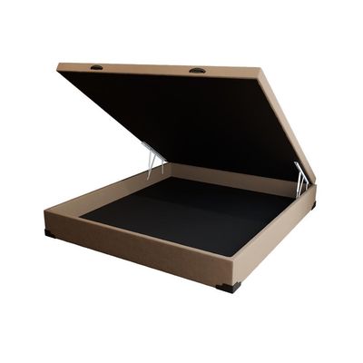 Base para Cama Box Casal Martin Premium com Baú Linho (47x138x188 cm) Bege