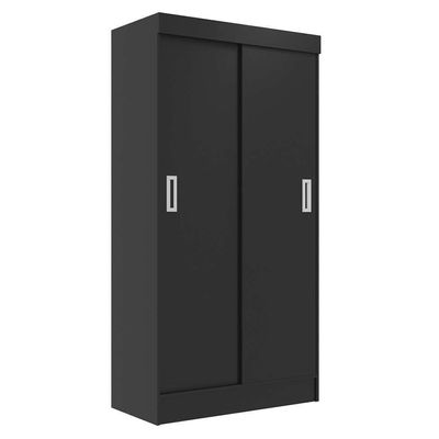 Guarda-Roupa Solteiro Berlim 2 PT Preto