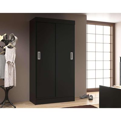 Guarda-Roupa Solteiro Berlim 2 PT Preto