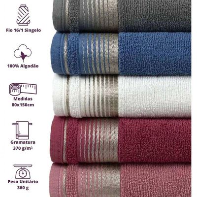 Toalha De Banho Luxury Soft Beka 360 G-m² 80x150 Cm Branco