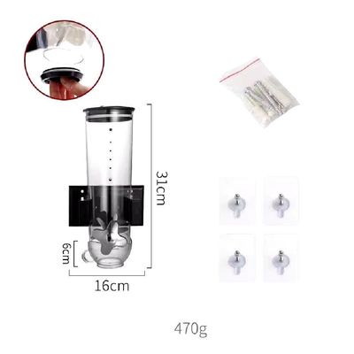 Dispenser Mantimentos De Parede Porta Alimentos Hermetico Graos Granola Sucrilhos Cozinha Restaurante