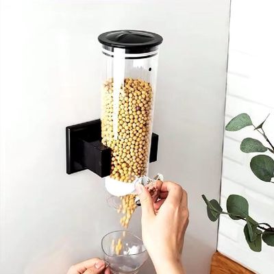Dispenser Mantimentos De Parede Porta Alimentos Hermetico Graos Granola Sucrilhos Cozinha Restaurante
