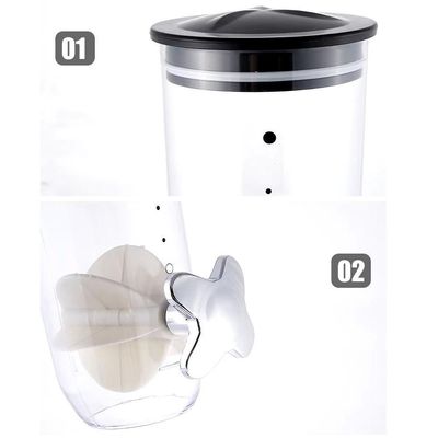 Dispenser Mantimentos De Parede Porta Alimentos Hermetico Graos Granola Sucrilhos Cozinha Restaurante