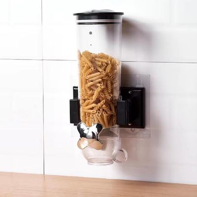 Dispenser Mantimentos De Parede Porta Alimentos Hermetico Graos Granola Sucrilhos Cozinha Restaurante