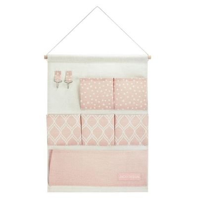 Organizador Porta Trecos P- Pendurar C- 6 Bolsos - Linha Loft Rosa