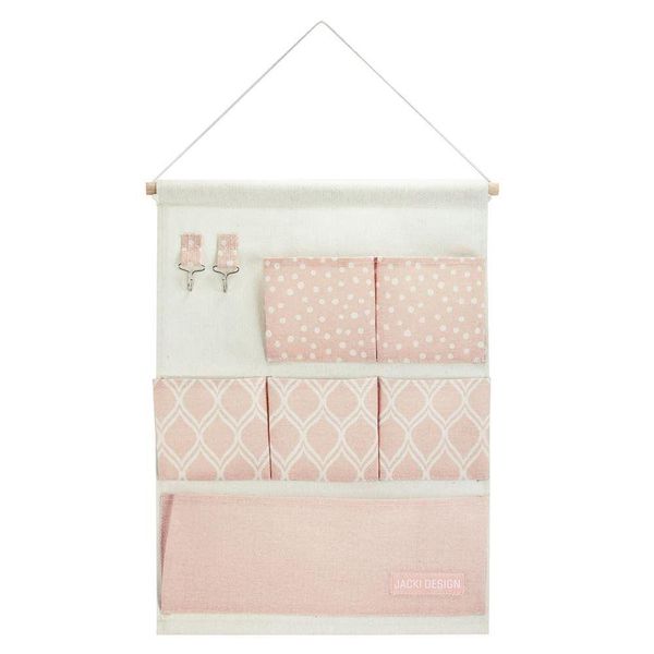 Organizador Porta Trecos P- Pendurar C- 6 Bolsos - Linha Loft Rosa
