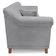 Poltrona Decorativa Retro Polo Com Almofada Linho Cinza Ezz Cinza