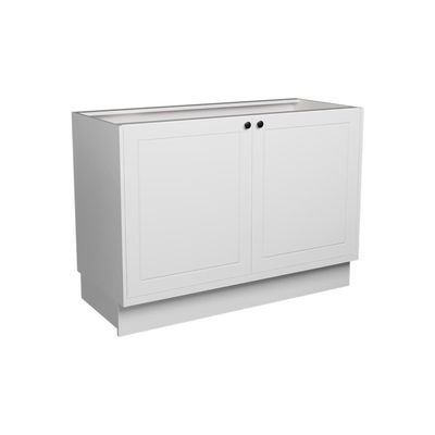 Balcão de Cozinha sem Tampo Évora 2 PT Branco Ártico 120 cm
