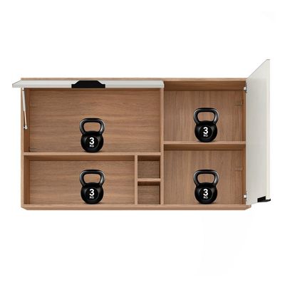 Armário Aéreo Firenze 2 PT Amêndola e Nude 120 cm