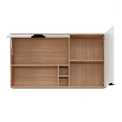 Armário Aéreo Firenze 2 PT Amêndola e Nude 120 cm