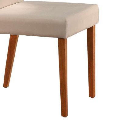 Conjunto com 2 Cadeiras de Jantar Tália II Creme