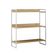 Nicho 3 Prateleiras 95cm Industrial Córdoba Branco E Castanho Marrom