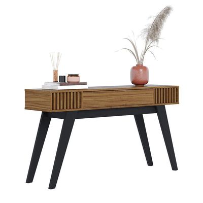 Aparador Ripado 136x74cm Riviera Colibri Noce