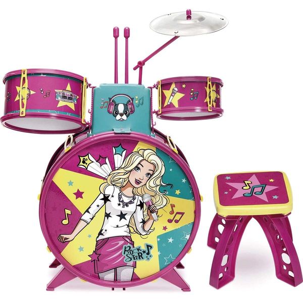 Bateria Infantil Barbie Fabulosa Fun Bateria Infantil Barbie Fabulosa Fun