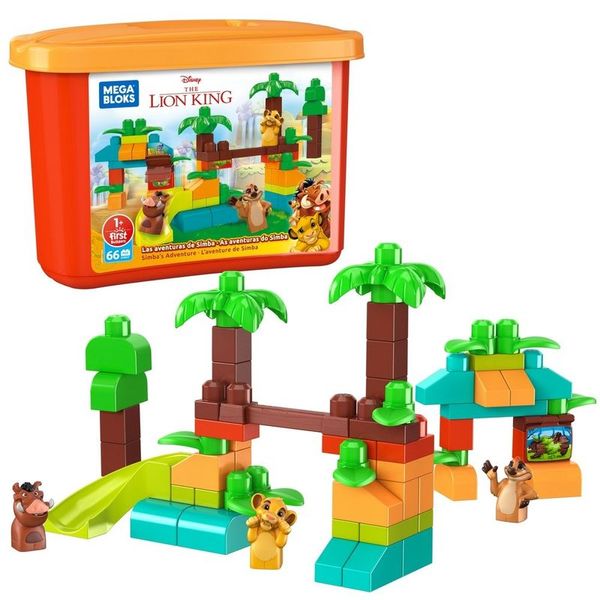 Blocos de Encaixe Mega Bloks Disney Aventura do Simba Mattel Blocos de Encaixe Mega Bloks Disney Aventura do Simba Mattel