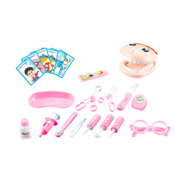 Kit Dentista Rosa Fenix Kit Dentista Rosa Fenix