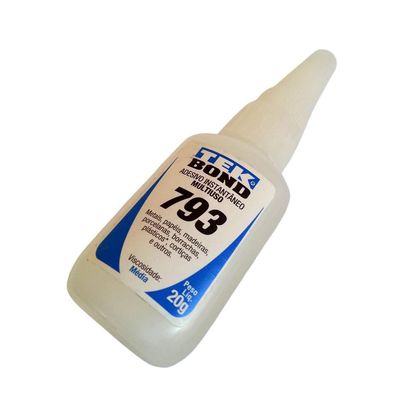 Adesivo Instantâneo 793 Frasco 20G Tekbond Cola Saint-Gobain
