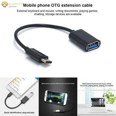 Original Adaptador Usb-C Macho Otg Para Usb A Femea 3.0 3.1