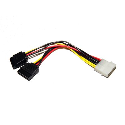 Cabo de força SATA duplo - 20CM - OEM