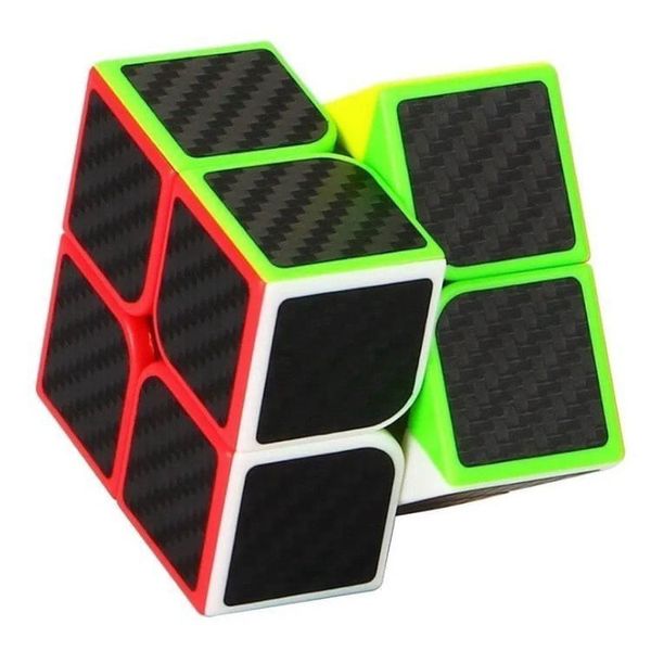 Cubo Mágico 2x2 Preto Adesivado Demolidor Cubo Mágico 2x2 Preto Adesivado Demolidor