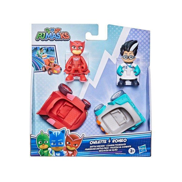 Conjunto de Veículos com Mini Figuras PJ Masks - Corujita vs Romeo Hasbro