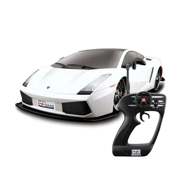 Carro de Controle Remoto Lamborghini Gallardo 1:10 Street Series Tech R/C - Branco Maisto Carro de Controle Remoto Lamborghini Gallardo 1:10 Street Series Tech R/C - Branco Maisto