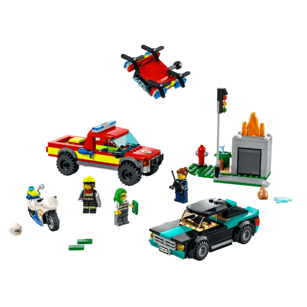 LEGO® City Resgate dos Bombeiros e Perseguição de Polícia 60319 Lego