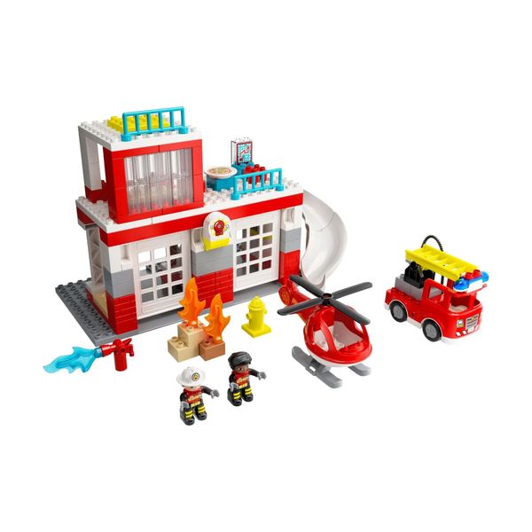 Lego Duplo Quartel dos Bombeiros e Helicóptero 10970 Lego