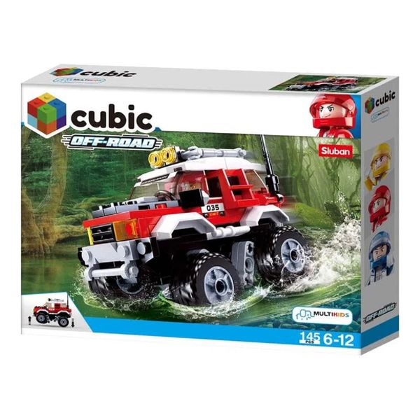 Cubic Blocos de Montar Carro adventure Off Road 145 peças Multilaser