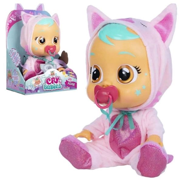 Boneca Cry Babies Foxie Multilaser Boneca Cry Babies Foxie Multilaser