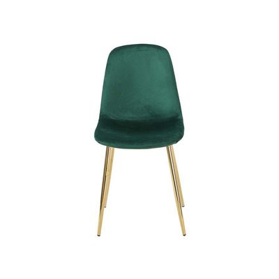 Conjunto com 2 Cadeiras Sindy Verde Pernas Cromadas